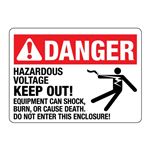 Hazardous Voltage Keep Out! Do Not Enter This Enclosure!